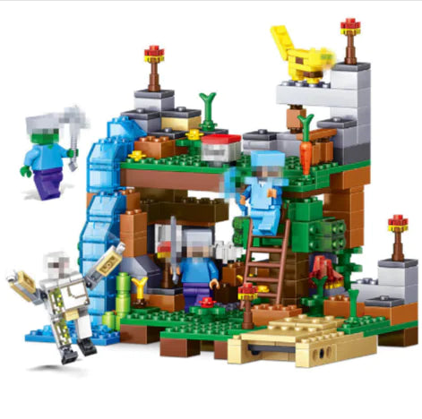 4-in-1 Cat & Leopard Building Blocks Set