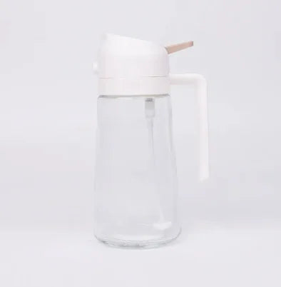 New Two-in-one Glass Oil Pot Kitchen Soy Sauce Bottle Atomization Bottle